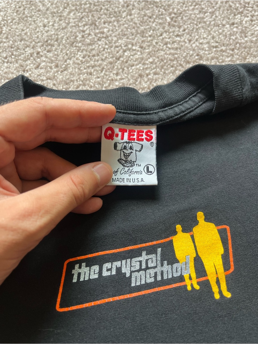 VTG 90s The Crystal Method "Got Meth?" Faded Black Electronic Band Tee - Picture 8 of 8